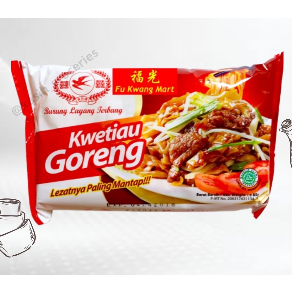 

Kwetiau Goreng / Burung Layang Terbang 85gram