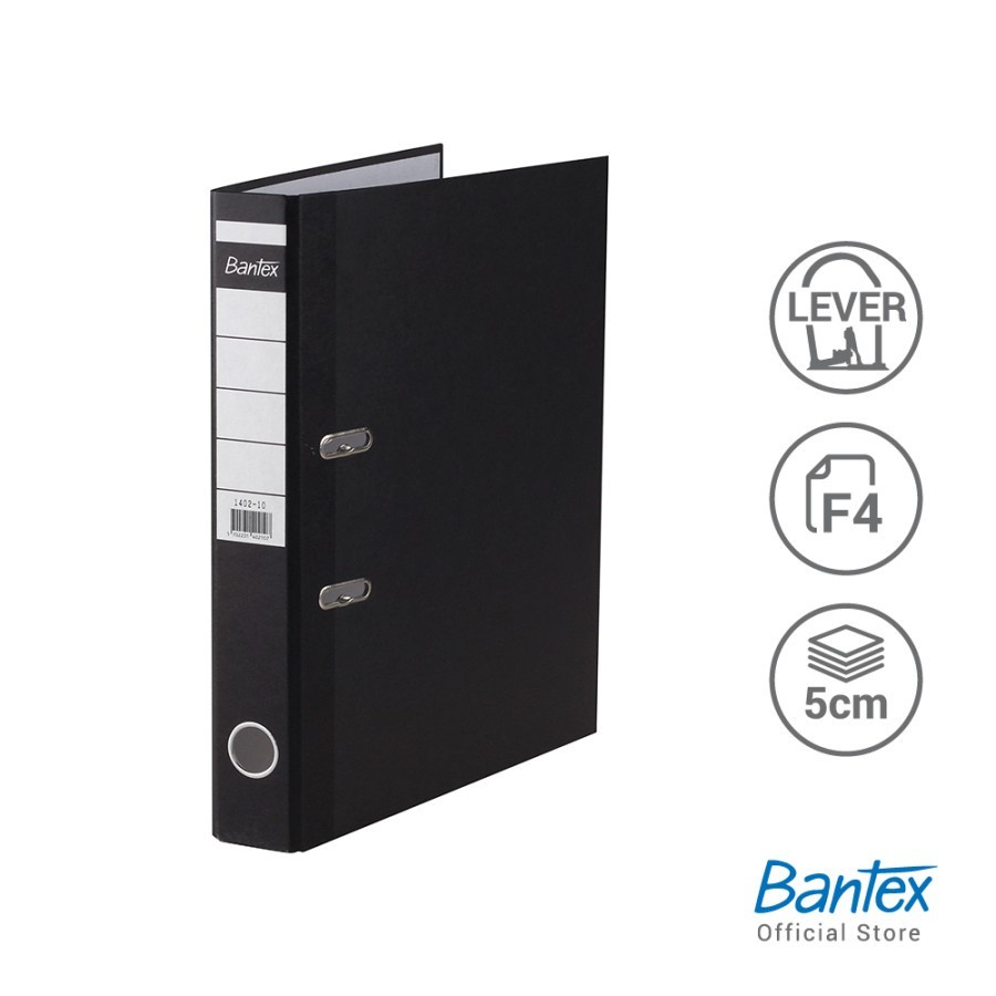 

TBMO LEVER ARCH FILE ECONOMIC PAPER COV FOLIO 5 CM 1402 10 BANTEX HITAM