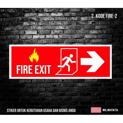 

sticker safety sign K3 jalur evakuasi hazard kebakaran 30 cm