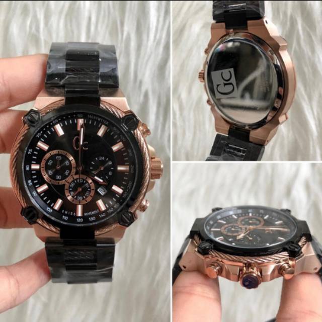 JAM TANGAN PRIA GC' CABLEFORCE CHORONO GRAPH Y24002G2 PREMIUM AAA+