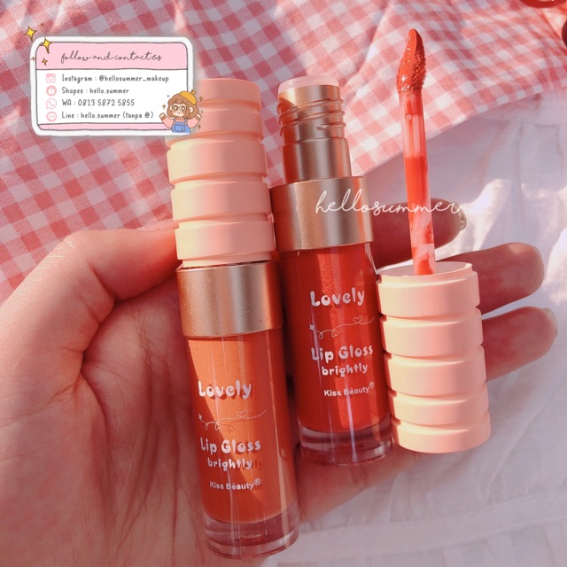 [ORI THAILAND] Kiss Beauty Lovely Matte Lipgloss