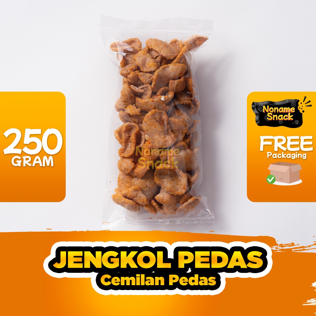 NoName Snack - Kerupuk Seblak Jengkol Pedas Grosir 250G