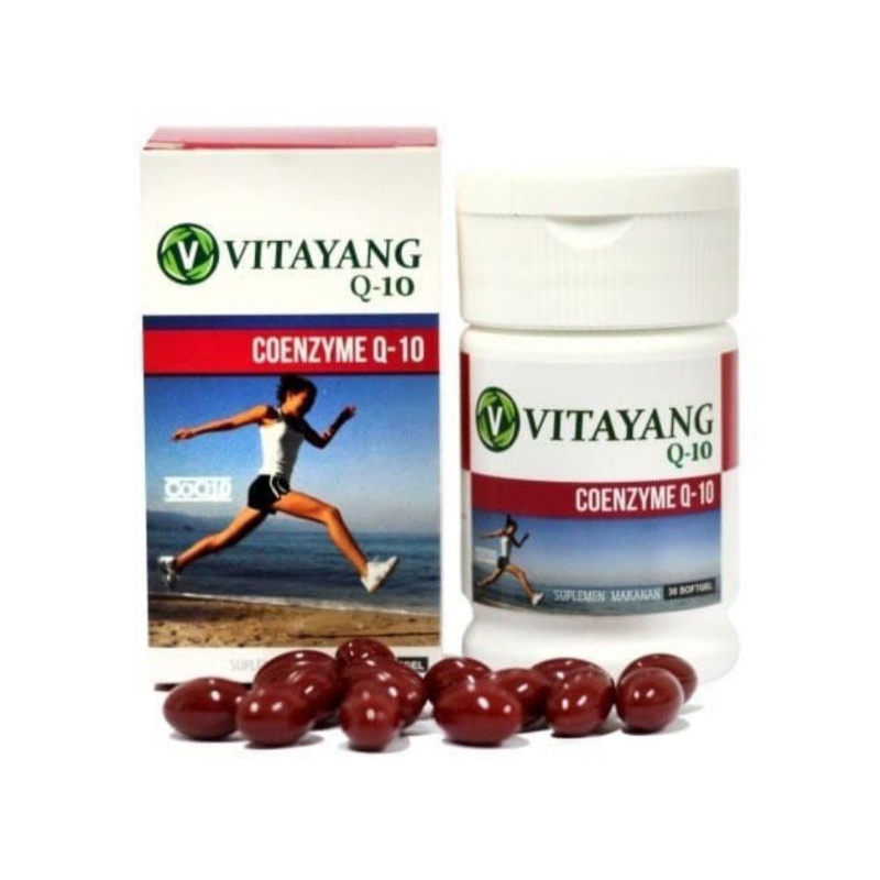 Paket Promo Vitamin Jantung Vitayang Coenzyme Q-10 isi 30 softgel + omega 3 untuk memelihara jantung