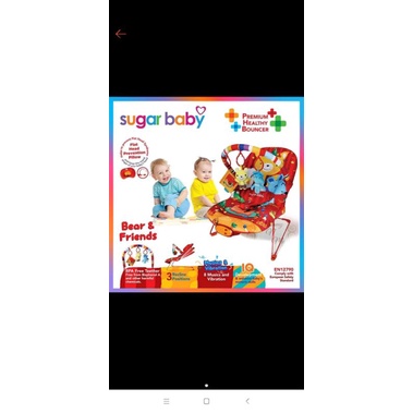 bouncer/sugarbaby/kadobayi/ayunan elektrik/ready warna merah/for sale bouncer/diskon murah/termurah/