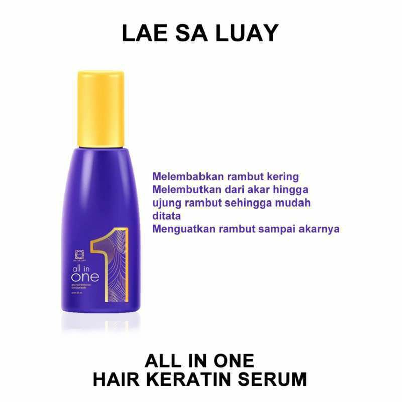 Lae Sa Luay All In One Hair Keratin Serum / Tonic &amp; Treatment - Perawatan Rambut 50 ML BPOM