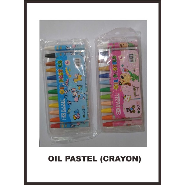 

Jual Crayon 12 warna / Oil Pastel Bazic
