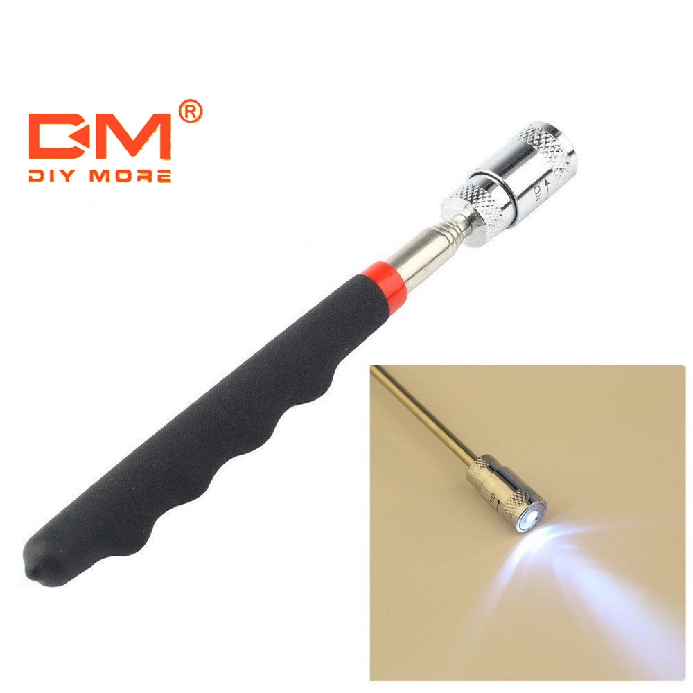 〖Factory Supplier/COD〗Alat Pick Up Magnetik Mini Dengan Led Untuk Baut Dan Sekrup Logam