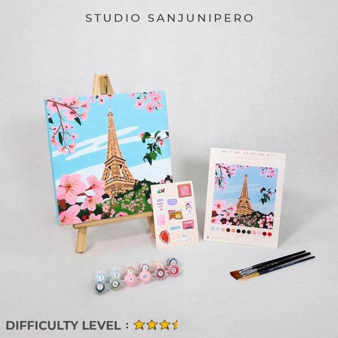 

CITY OF LOVE painting kit / Paint by number kit STUDIO SANJUNIPERO