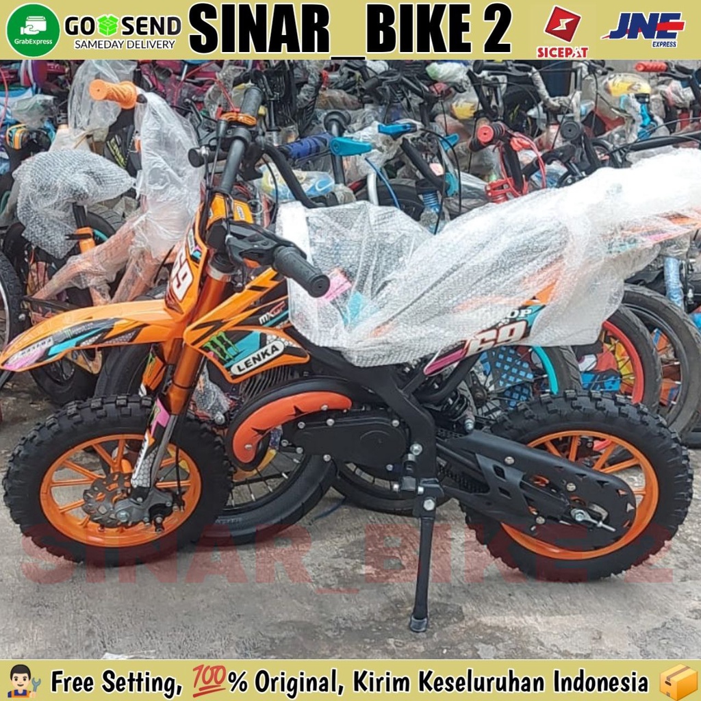 Motor Cross Mini Trail Lenka MC 69 2 Tak Bensin Campur