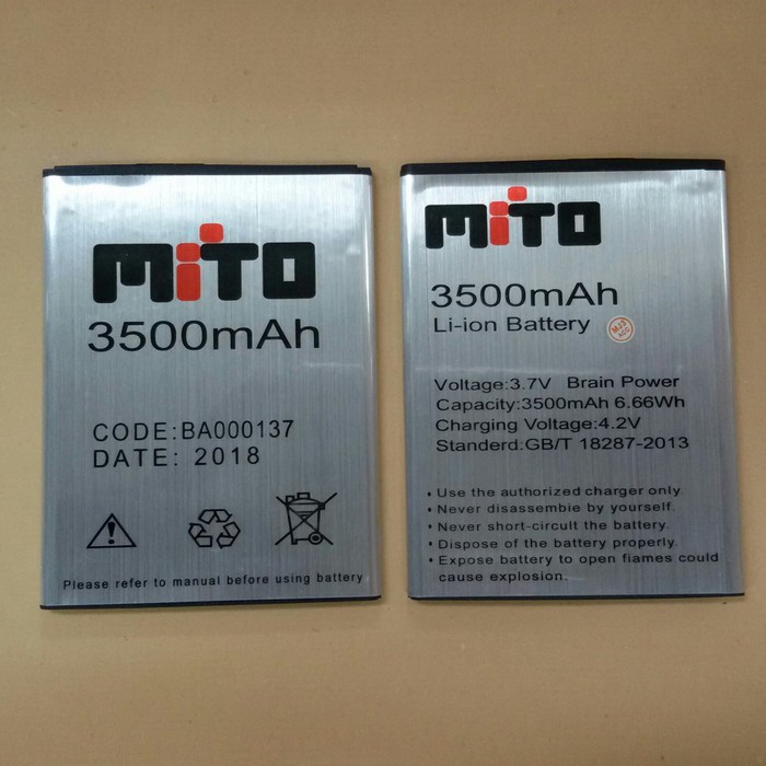 Battery Batre Baterai Mito A62 BA000137