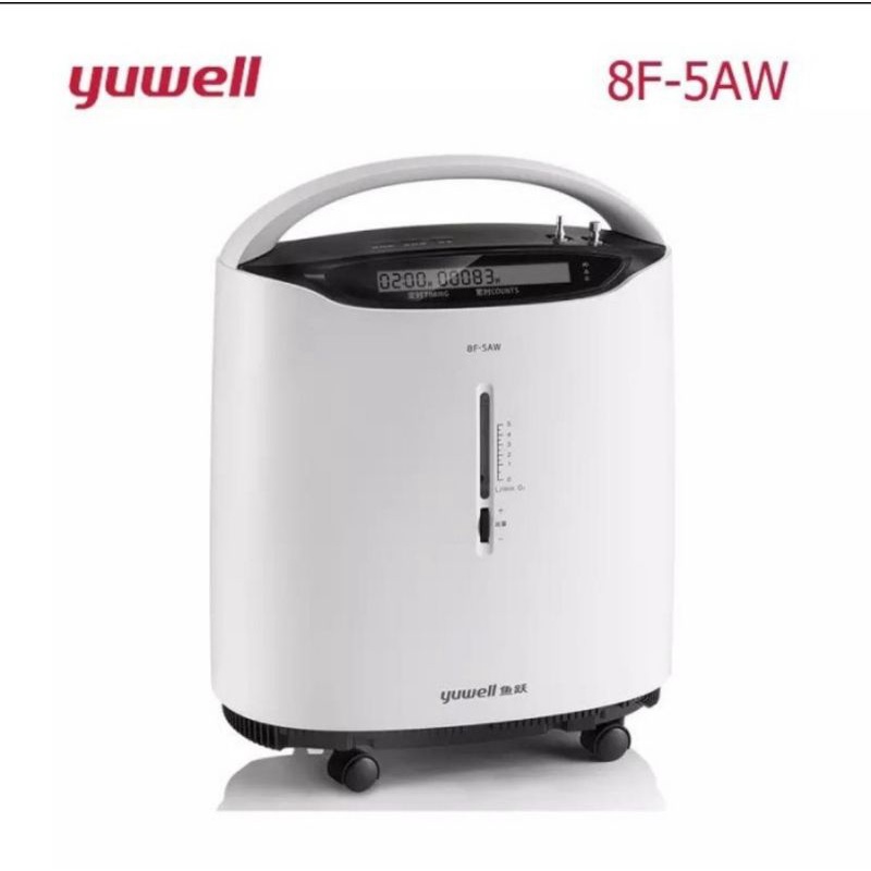 Yuwell Oxygen Concentrator 8F 5AW 5LPM Mesin Tabung Oksigen Yuwell