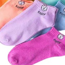 FAYES Kaos Kaki Line Brown / Kaos Kaki Ankle Cute / Kaos Kaki Sepatu Import U16-CONY PURPLE