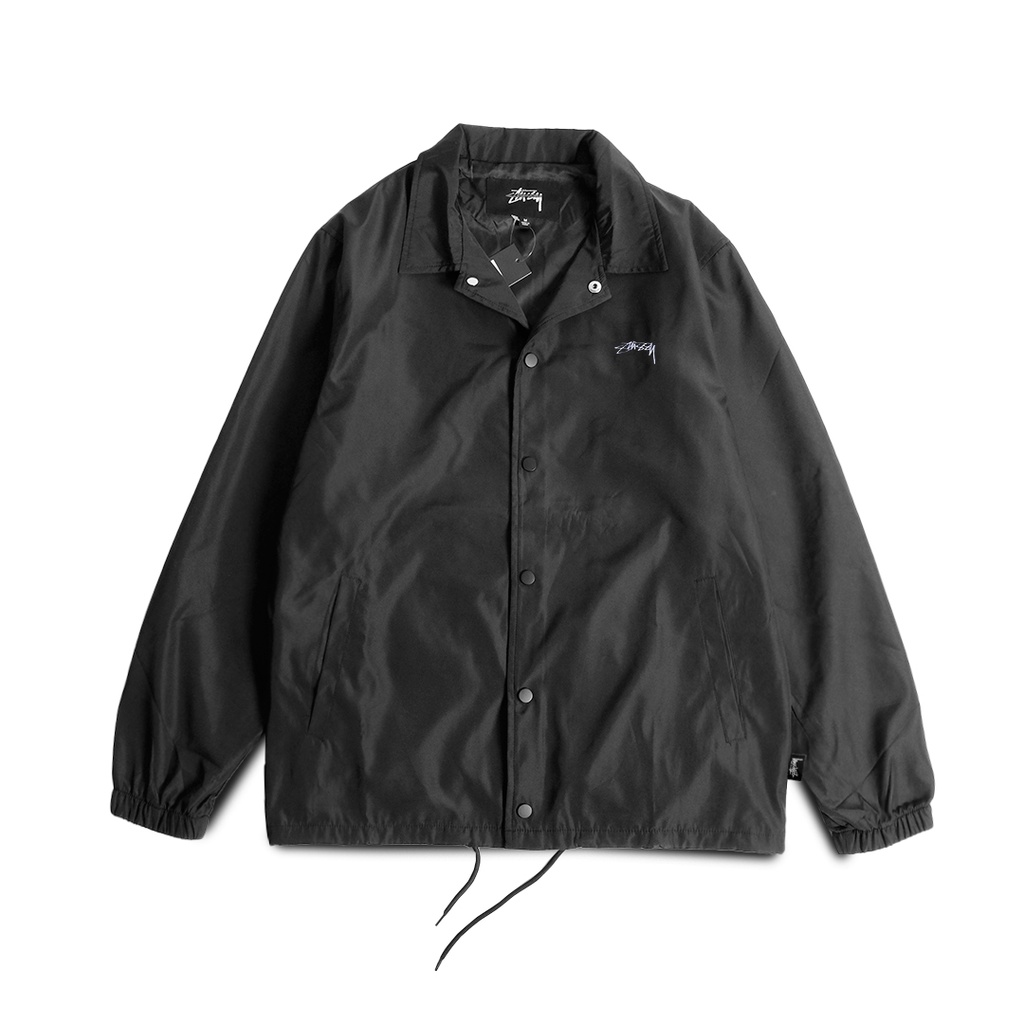 Stussy Cruize Coach Jacket Black (White Logo)