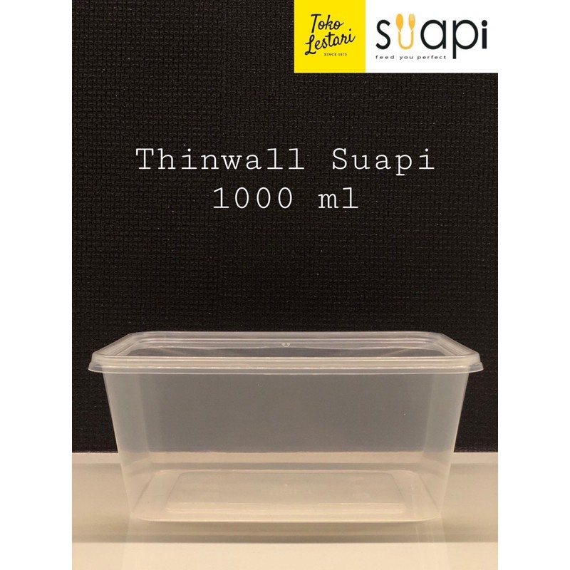 Thinwall Kotak Makan Lunchbox plastik - Thinwall Suapi 1000 ml