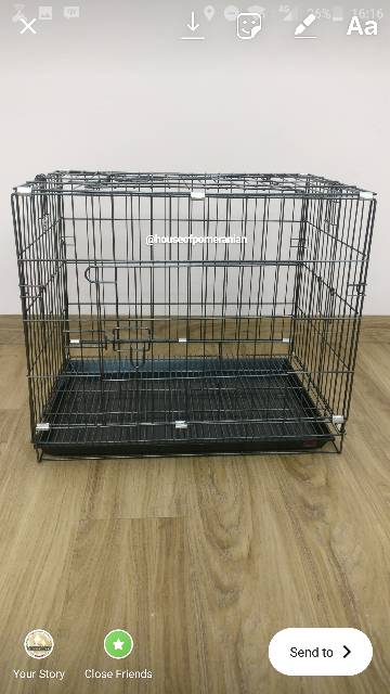 Kandang lipat besi anjing kucing kelinci / kandang besi pagar dog cat cage