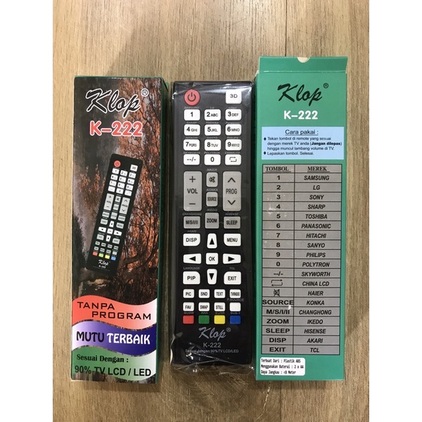 Remote Multi LCD/LED Merk Klop