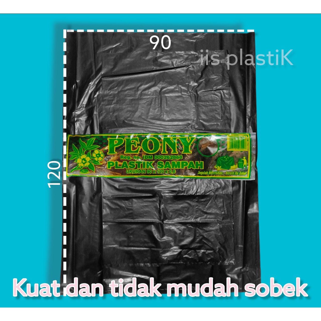 trash bag/plastik sampah, plastik hitam jumbo 60x100x0.5 dan 90x120x0.8