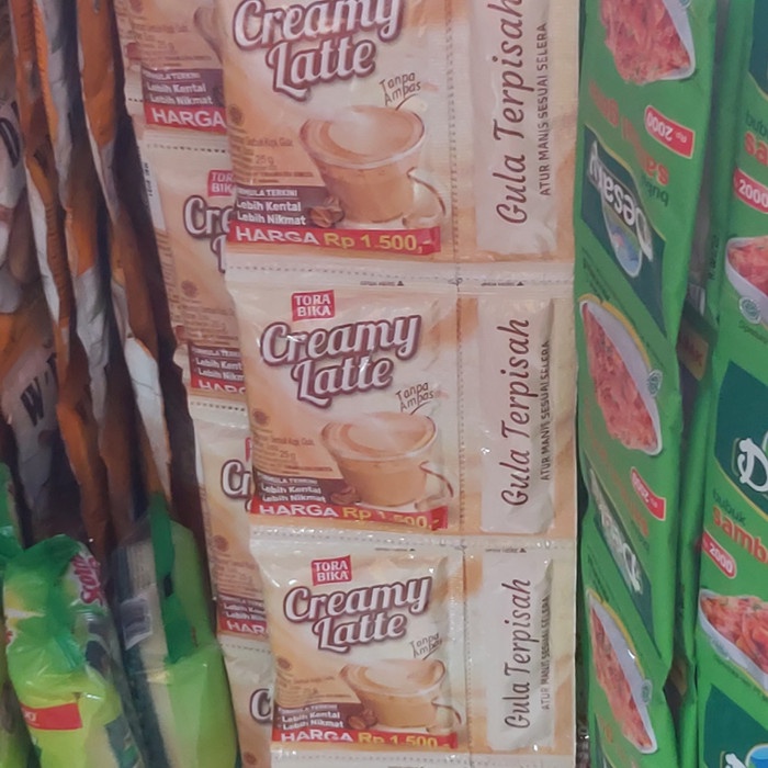 

ds011css Kopi Torabika Creamy Latte 1 Renceng Isi 10 Sachet Ready Ds20X11