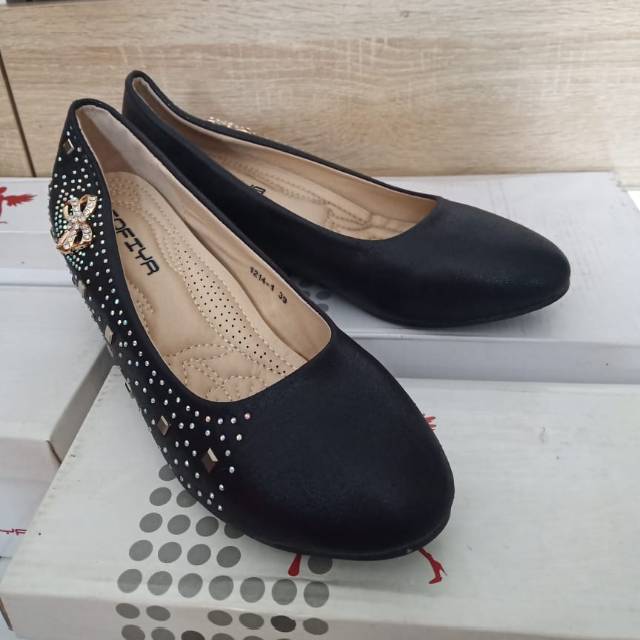 Sepatu Wedges Wanita Import Sofiya