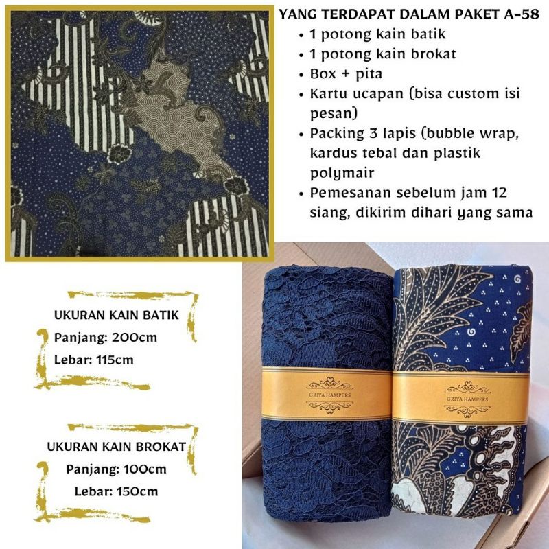 

KADO PREMIUM !! KADO NIKAH /Kado Guru / Kado Jogja / Kenang - kenangan Kain Batik Jogja / Kado Nikahan / Kado
