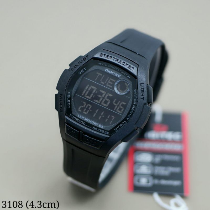 jam tangan pria digitec DG-3108 setp tracker original