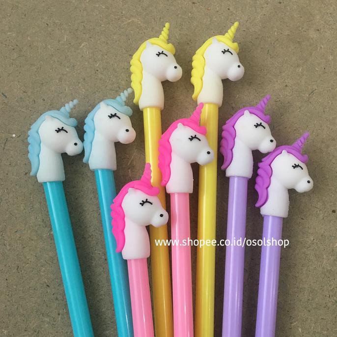 

Fresh Product Pulpen Unicorn Poni Kuda Pony Pen Gel Karakter Unik Lucu Murah Grosir Garansi Resmi