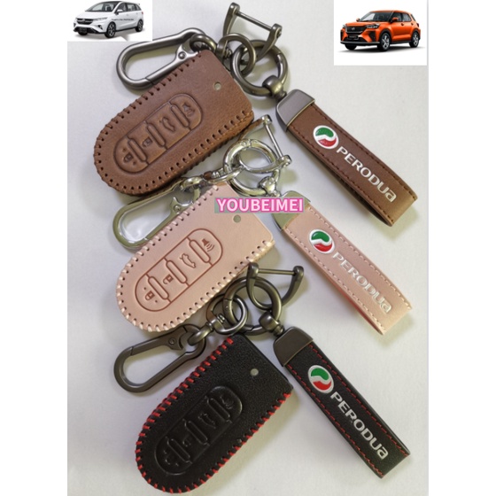 Perodua BEZZA AXIA ARUZ MYVI GEN3 Car Key Cover Case Sarung Kunci Kereta Remote Case Aksesoris2020Perodua Key KeychainToyota Rush Wigo Casing Remote2021 2022 Aksesoris