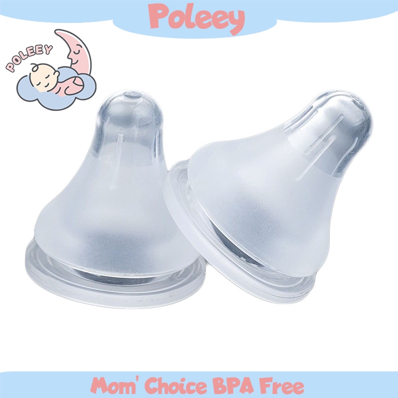 Poleey Pigeon Dot Bayi Ultra Tipis Standar Bahan Silikon Food Grade