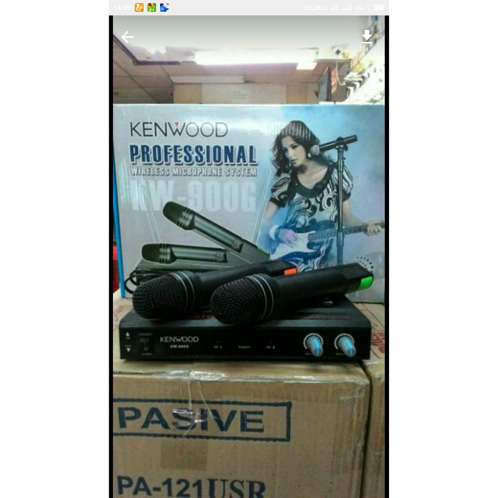 MIC WIRELESS KENWOOD 2 PEGANG