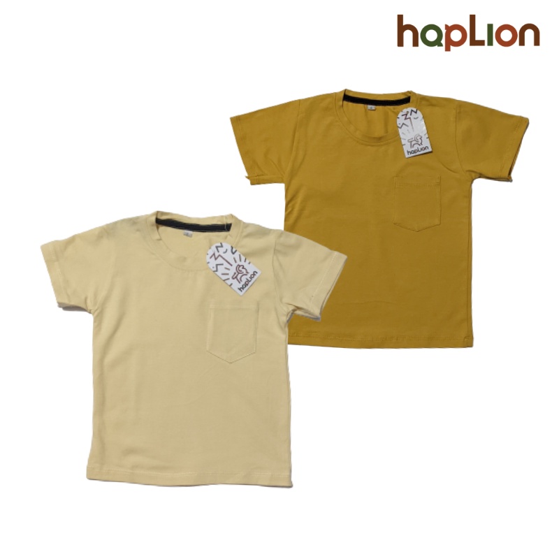 Kaos Polos Saku Anak Unisex 1-5 Tahun | Haplion Kidswear