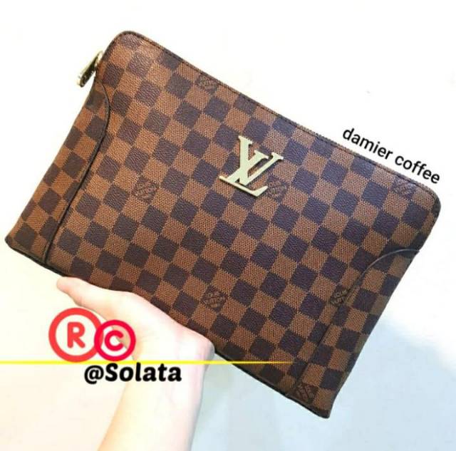 HANDBAG PRIA WANITA CLUTCH PRIA MONO DAMIER