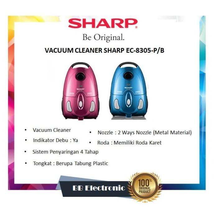 VACUUM CLEANER SHARP EC-8305-P/B