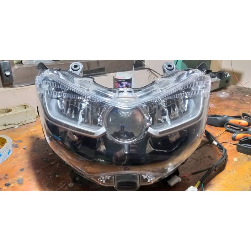 Custom Headlamp Nmax Old isi Nmax New Projector Bi-led Sniper