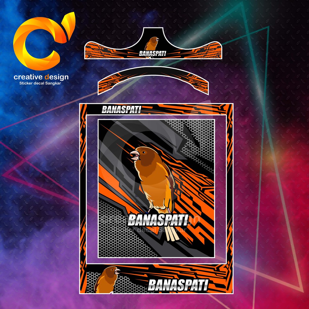 COD STICKER SANGKAR KENARI BANASPATI