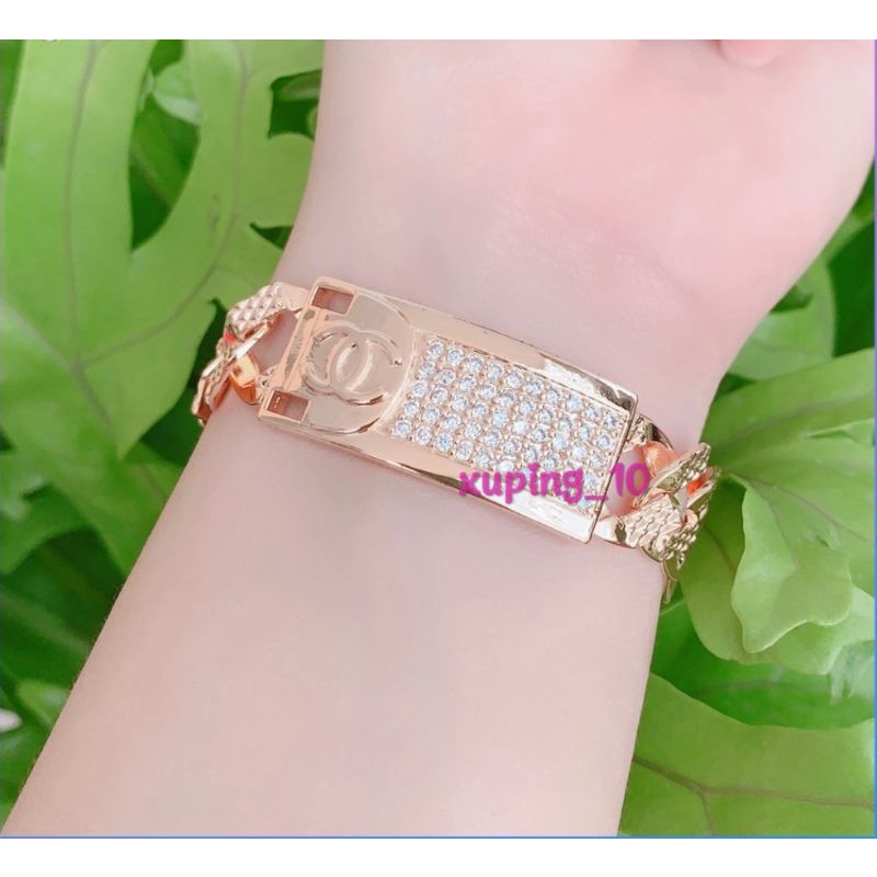 Gelang Xuping Gold Gelang Tangan Dewasa Rantai Permata Full Ala Ala G49