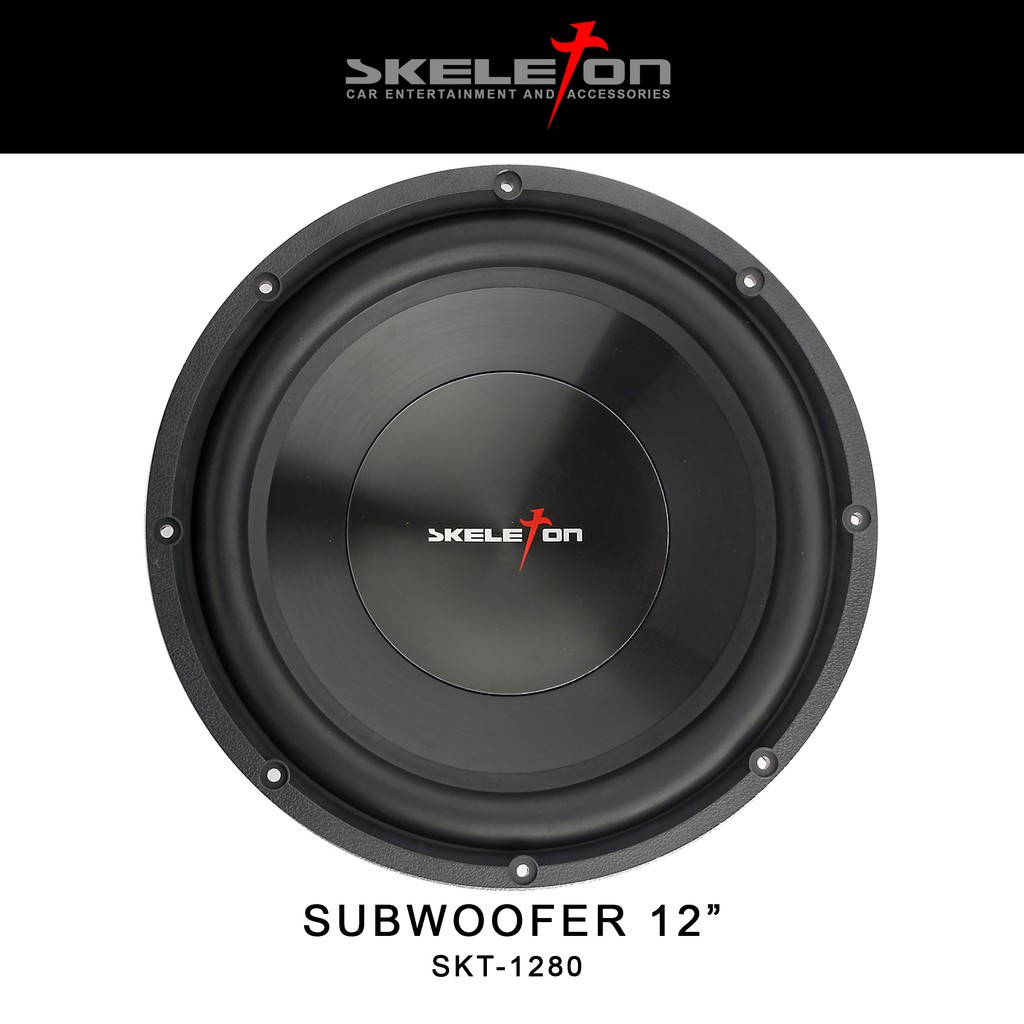 Skeleton Subwoofer 12 Inch Speaker Mobil SKT 1280