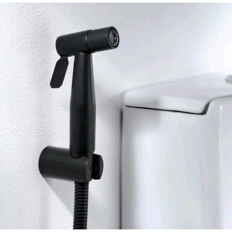 Jet Shower Bidet Toilet Stainles sus304 hitam black - Toilet Cebok Bidet Stenlis sus304 hitam original murah