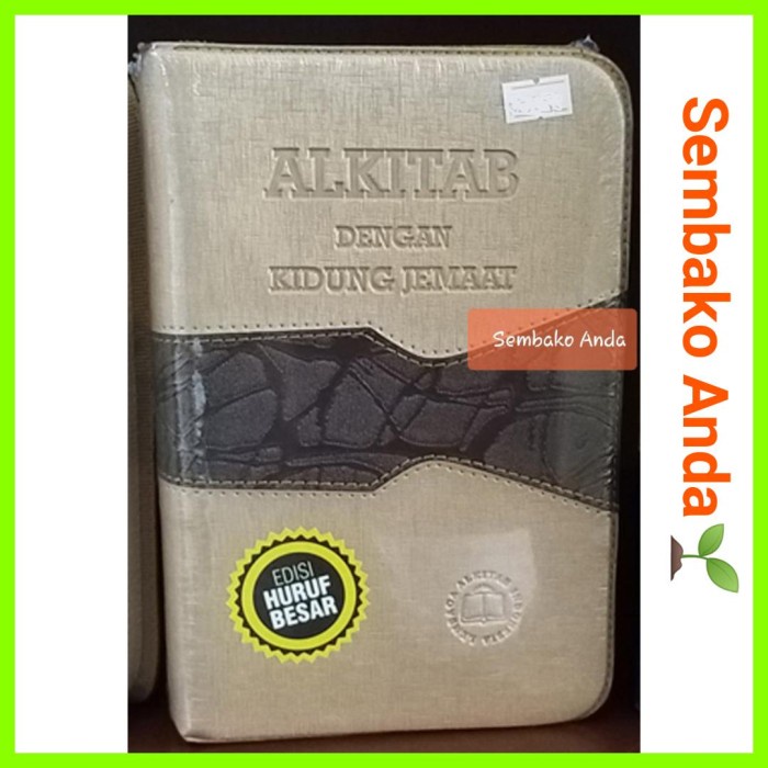 Alkitab Kristen Dengan Kidung Jemaat EDISI HURUF BESAR. Manula Lansia.