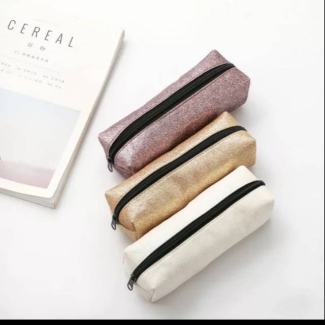 

Glitter pencil bag good quality glitter