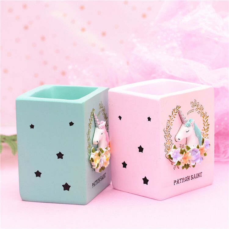 Pen Holder - Tempat Penyimpanan Alat Tulis Karakter Unicorn Lucu