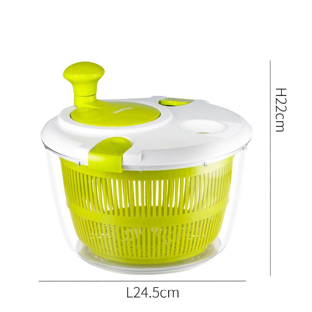 [Elegan] Salad Spinner Lettuce Kapasitas Besar Cuci Saluran Pencuci Rak Penyimpanan Keranjang Buah