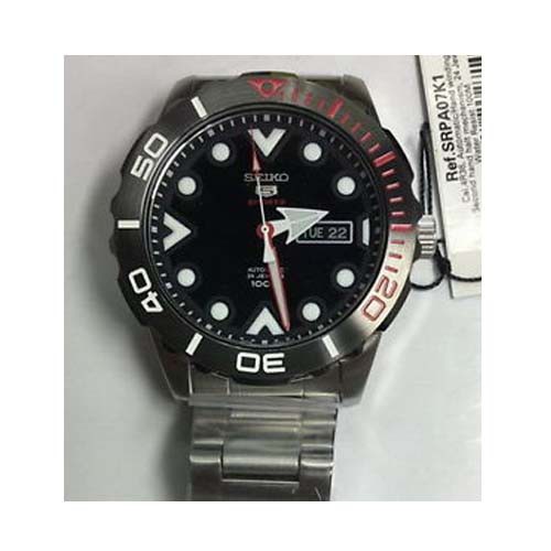 Seiko 5 Sports SRPA07K1 Automatic Black Face | Jam Pria SRPA07