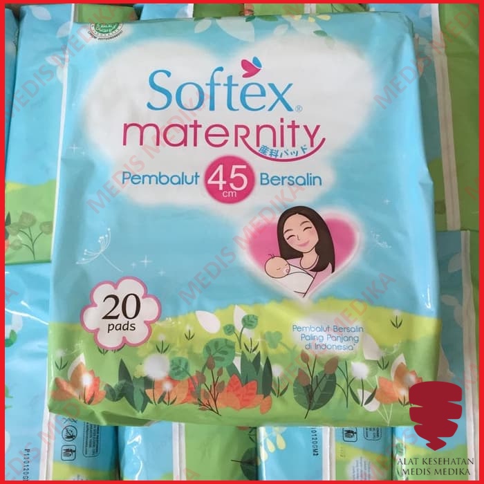 Softex Maternity Pads 45 cm Isi 20 Pembalut Bersalin Ibu Nifas Perlengkapan Pasca Melahirkan Wanita