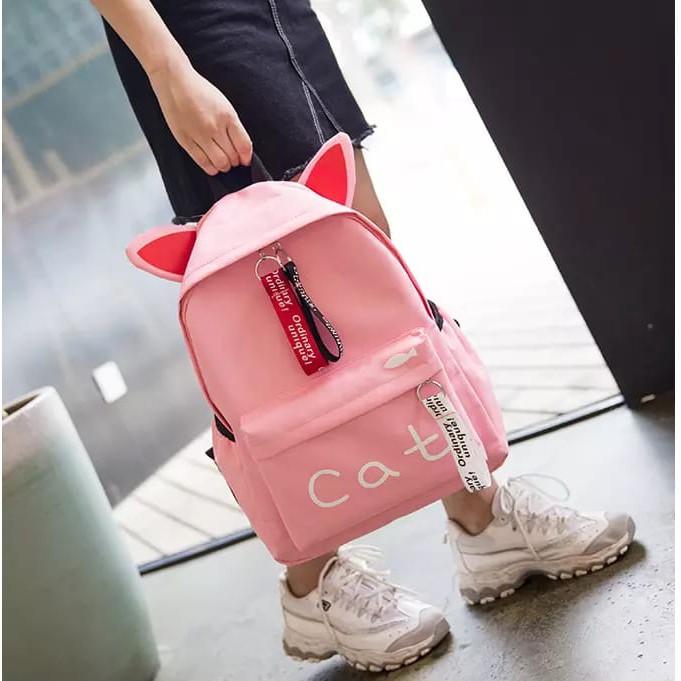 ARMELIA SHOP - TAS RANSEL WANITA CAT SINGLE / TAS RANSEL ANAK