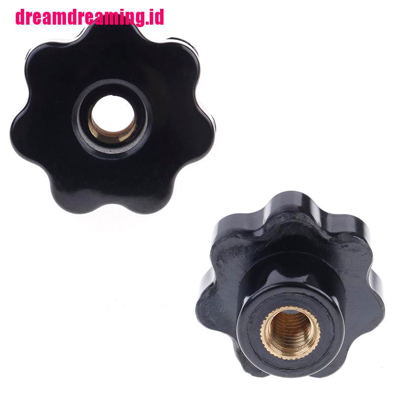 Knob Bentuk Bintang Bahan Plastik M4 M5 M6 M8 female thread seven