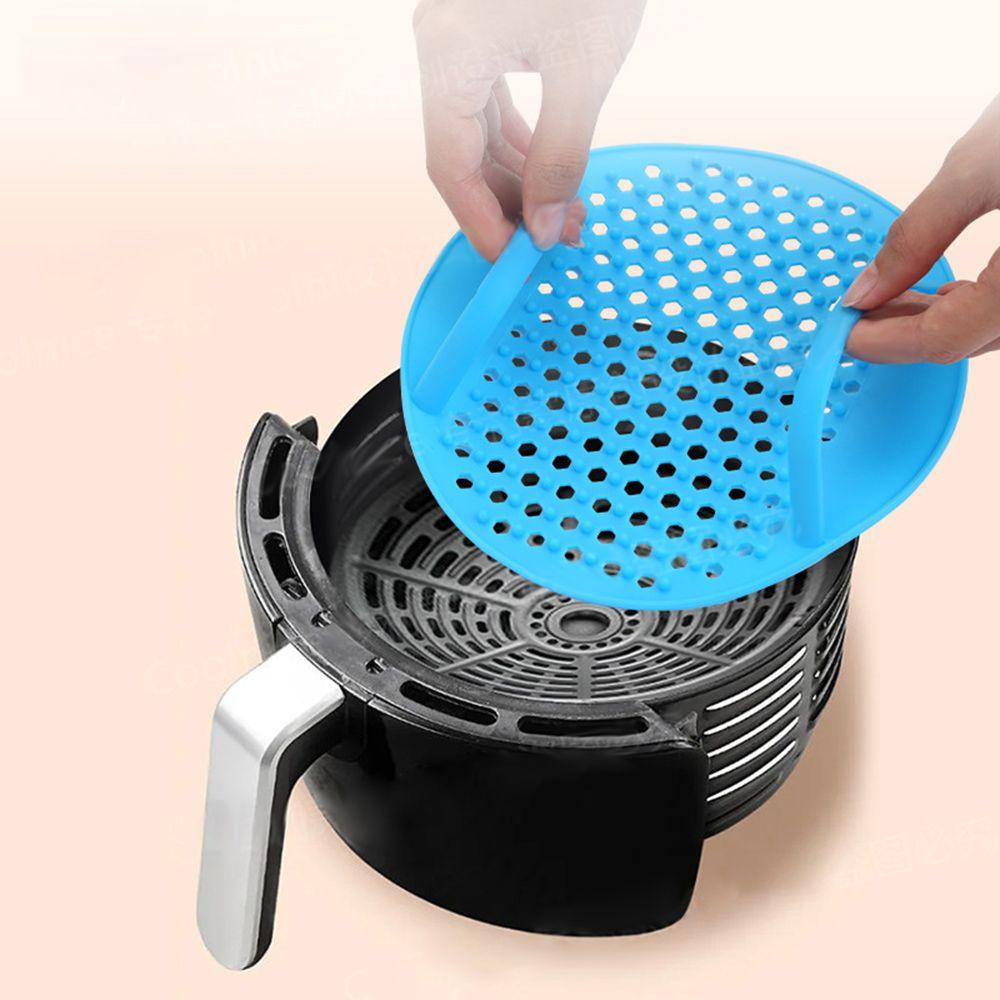 Preva Air Fryer Liner Mat Reusable Roti Fried Chicken Non Stick Oven Pizza Plate AirFryer Aksesoris Heating Baking Pad