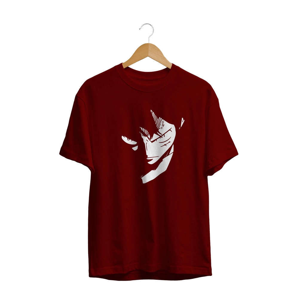 KAOS BAJU ANIME MANGA ONE PIECE PIRATE LUFFY ANGRY