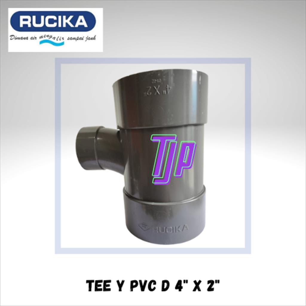 TEE Y PVC D RUCIKA 4 X 2&quot;