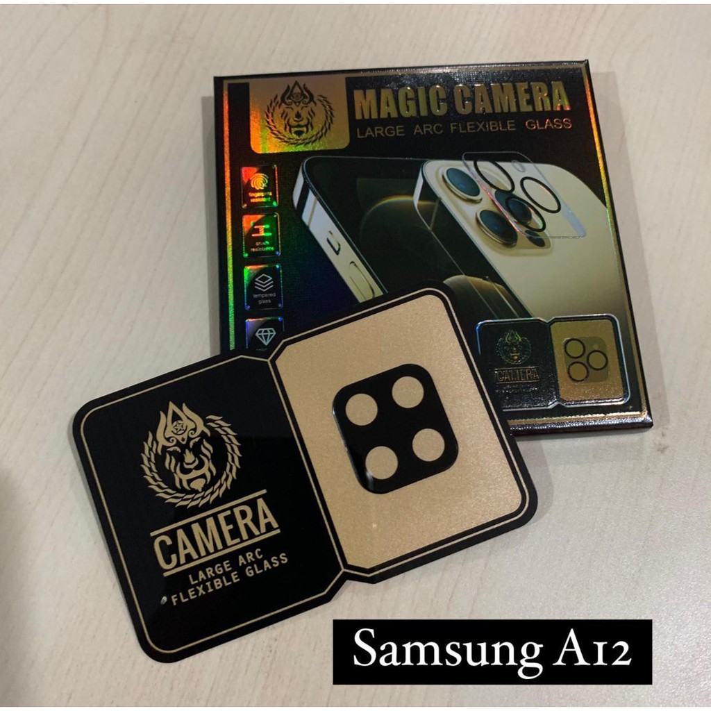 SAMSUNG A13 4G A14 4G A14 5G A04E M33 5G M53 5G M12 A12 TEMPERED GLASS BLACK FRAME KAMERA PELINDUNG KAMERA FRAME, ARC FLEXIBLE CAMERA ANTI GORES KACA BLACK FRAME