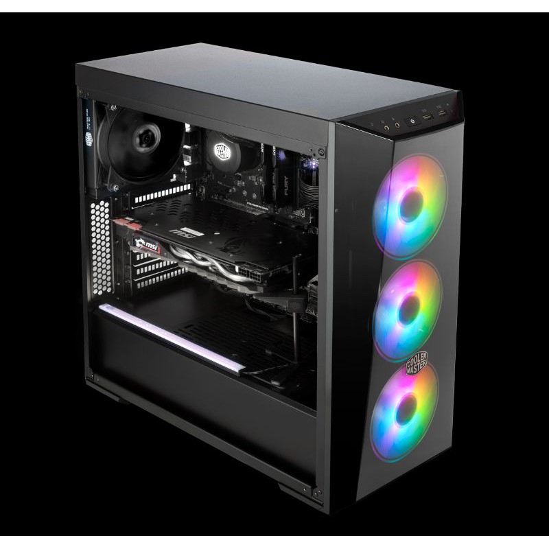 Cooler Master MASTERBOX LITE 5 ARGB CASE PC GAMING ATX TEMPERED GLASS